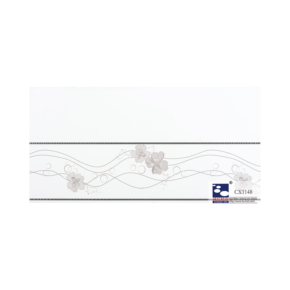 Pellicole decorative per stampa a caldo da 21 cm a basso prezzo con fiori stampati per pannello in PVC CX1148