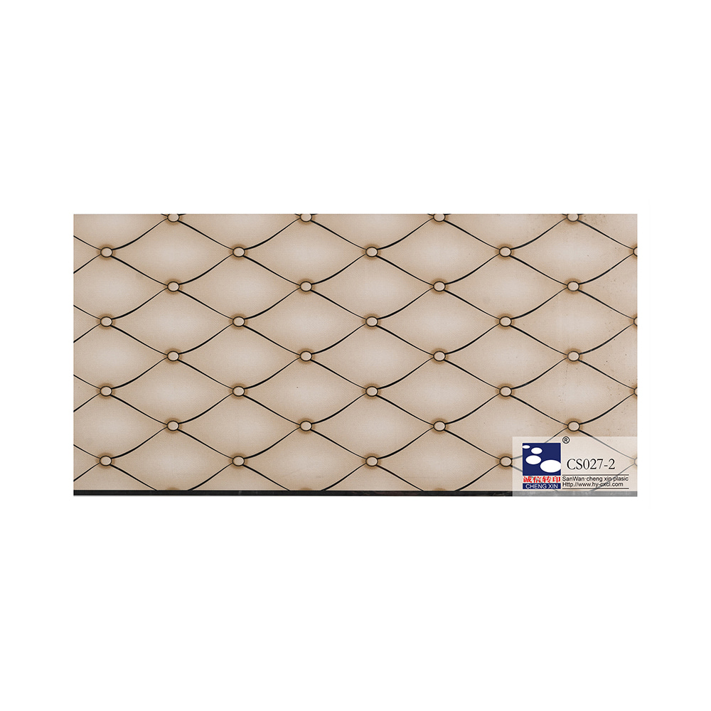 Lamina per stampa a caldo in stile moderno di design in legno ben fatto per soffitti in PVC CS027-2