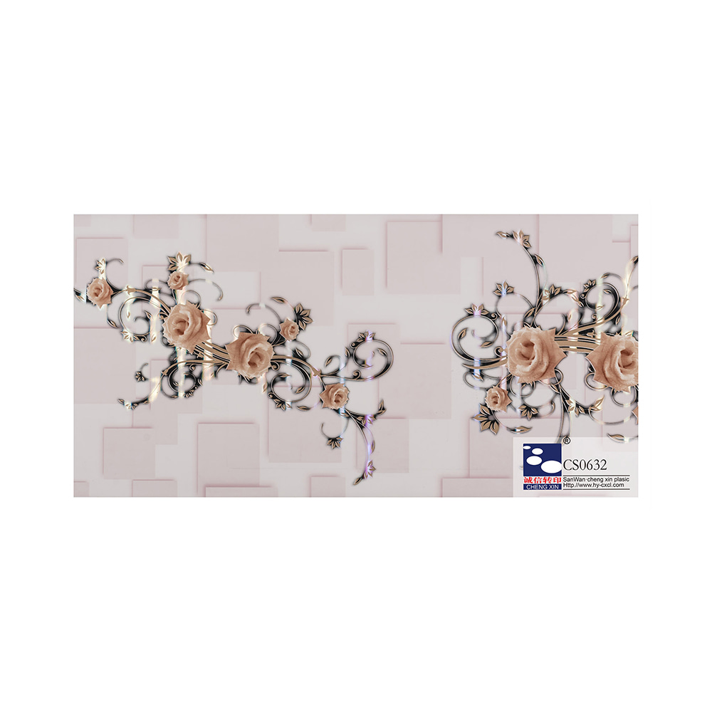 Pellicola per laminazione in PVC con foglio per stampa a caldo in legno ben confezionato per pannello CS0632