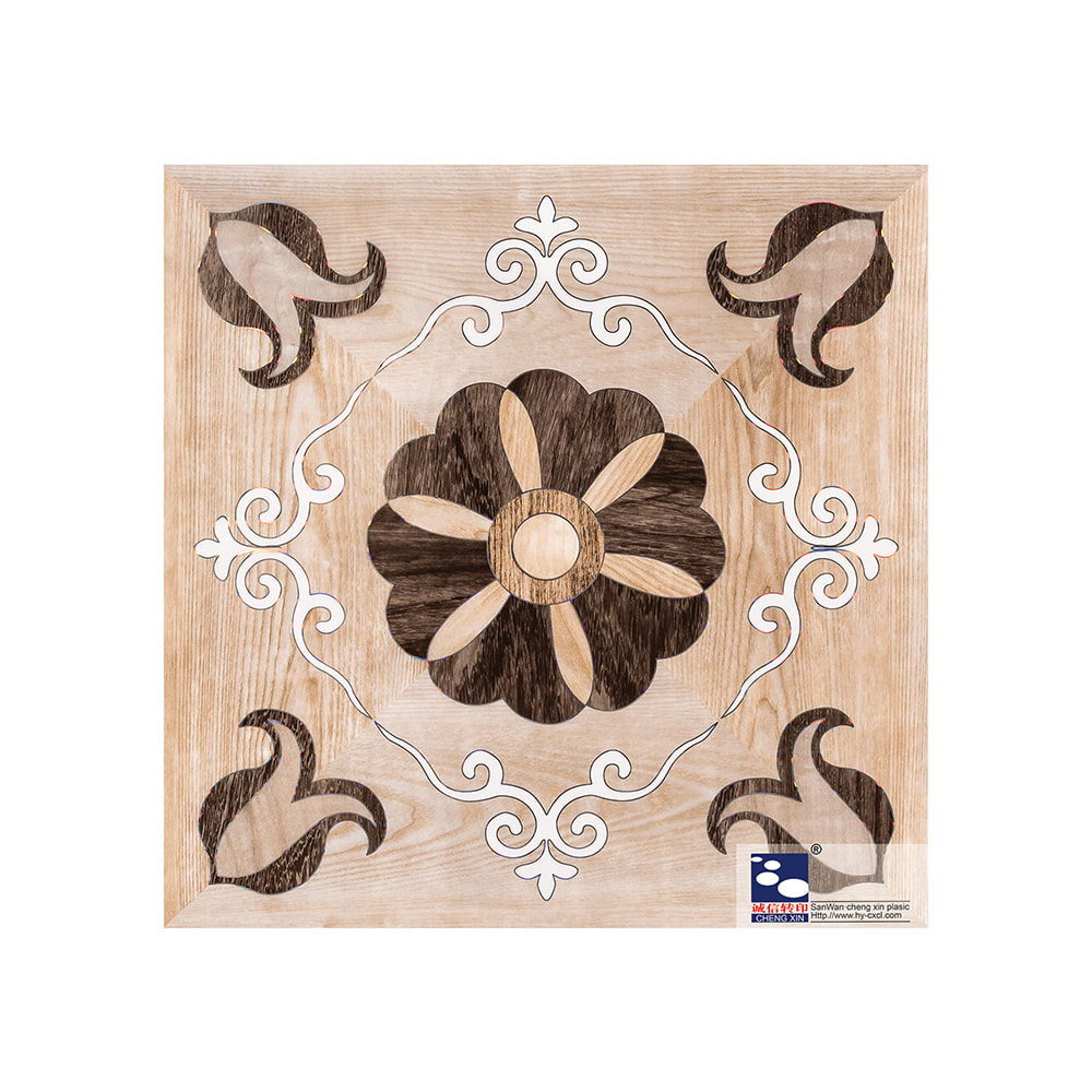 Semplici fornitori di fogli per stampa a caldo con laser e fiori per pannelli in pvc CS844