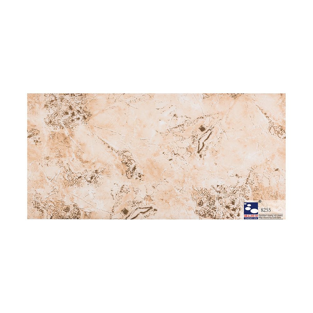 Lamina per stampaggio a caldo decorativa in marmo a buon mercato di vendita calda utilizzata per il pannello in PVC 8255