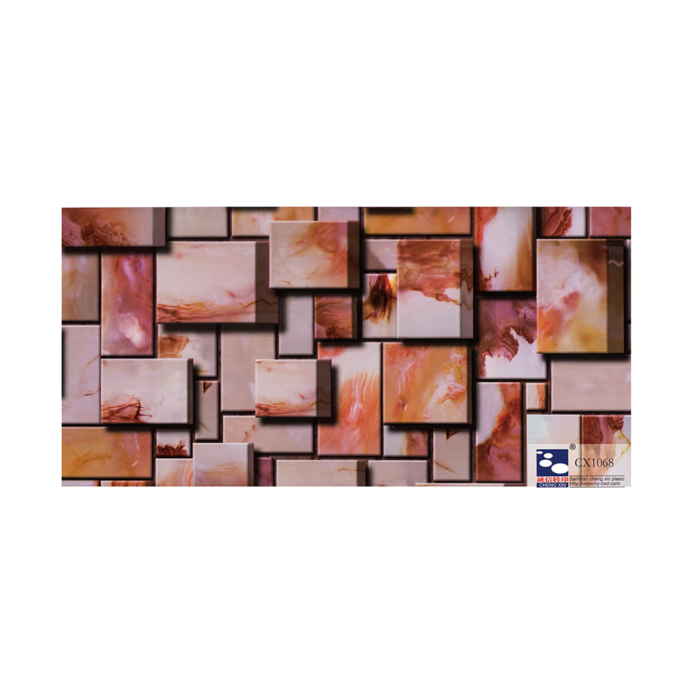 Lamina per stampaggio a caldo in marmo con decorazione popolare per pannelli in PVC CX1068
