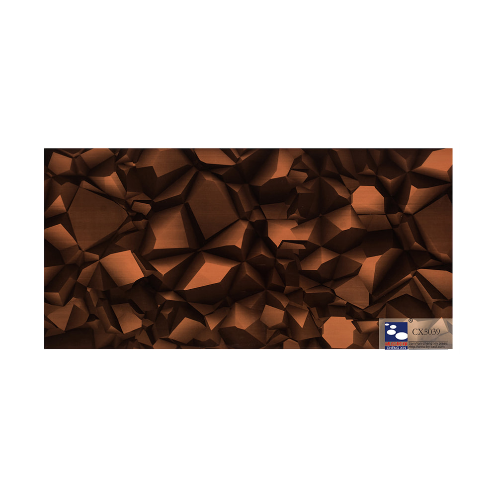 Lamina per stampaggio a caldo in marmo con decorazione popolare per pannelli in PVC CX5039