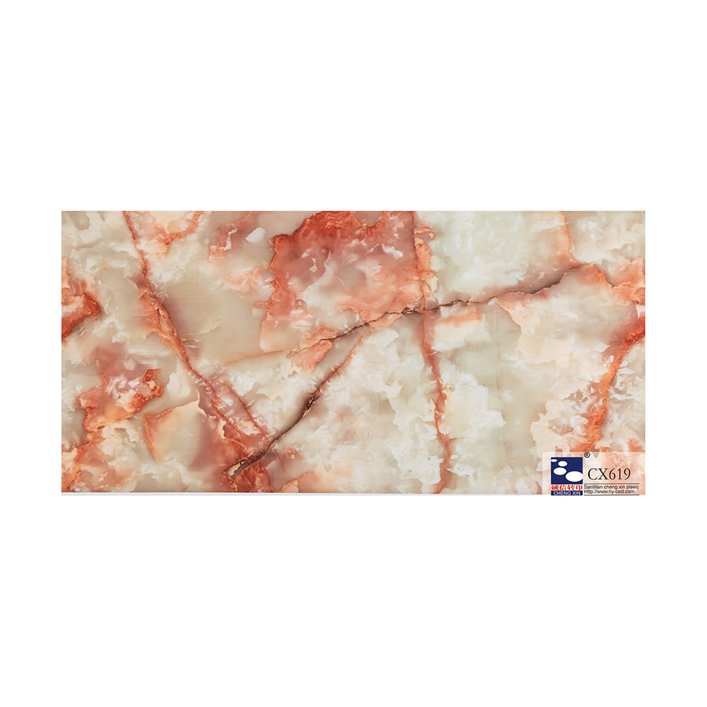 Lamina per stampaggio a caldo decorativa in marmo a buon mercato di vendita calda utilizzata per il pannello in PVC CX619
