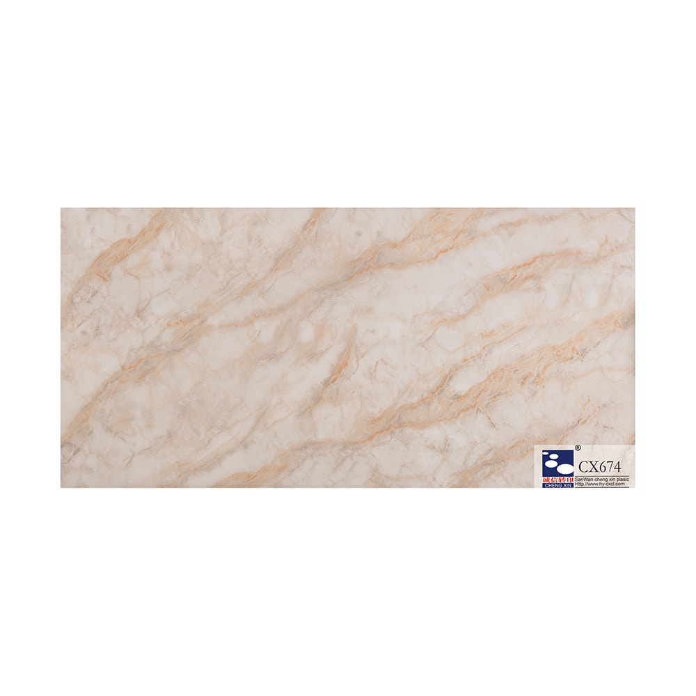 Lamina per stampaggio a caldo decorativa in marmo a buon mercato di vendita calda utilizzata per il pannello in PVC CX674